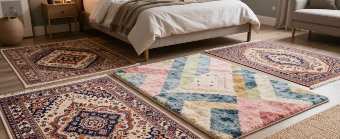 6 Minimal Area Rugs for Your Bedroom