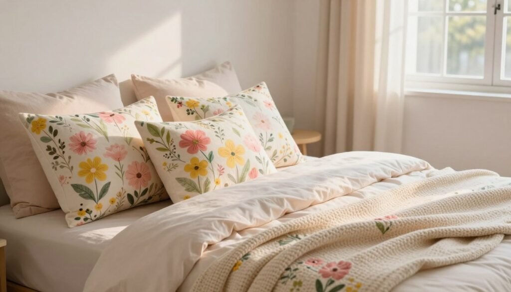 floral accent pillows