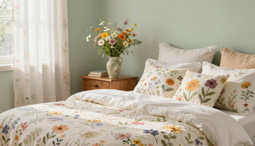 floral bedroom theme